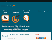 Tablet Screenshot of domesticatingit.com